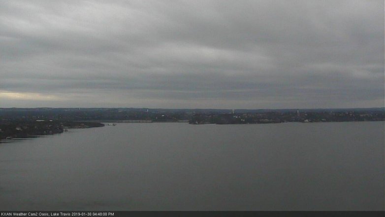 Lake Travis webcam, January 30, 2019 3:50 PM CT