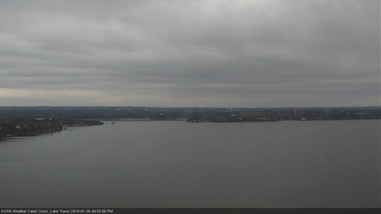 Lake Travis webcam, January 30, 2019 3:55 PM CT