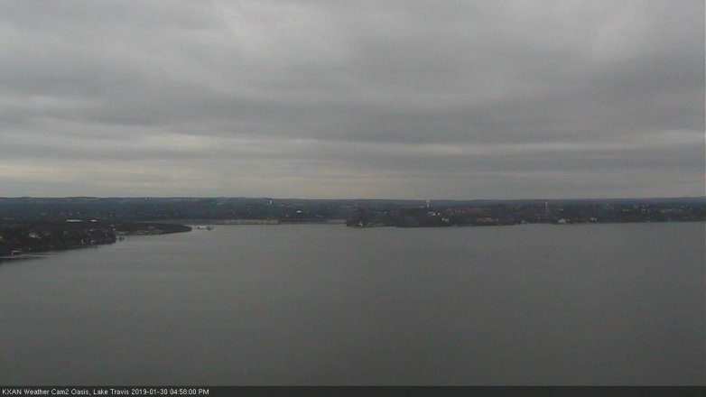 Lake Travis webcam, January 30, 2019 4:00 PM CT