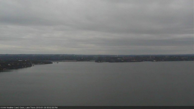 Lake Travis webcam, January 30, 2019 4:05 PM CT