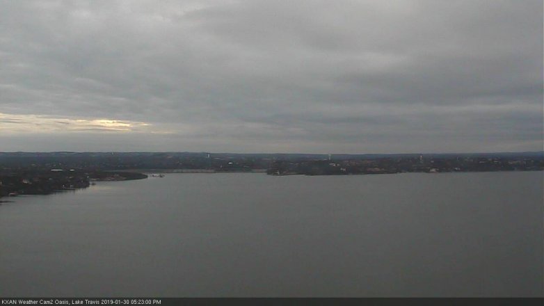 Lake Travis webcam, January 30, 2019 4:25 PM CT