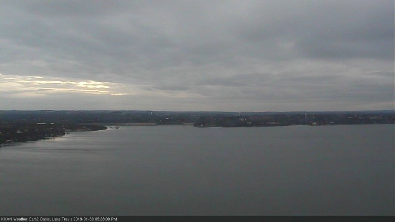 Lake Travis webcam, January 30, 2019 4:30 PM CT