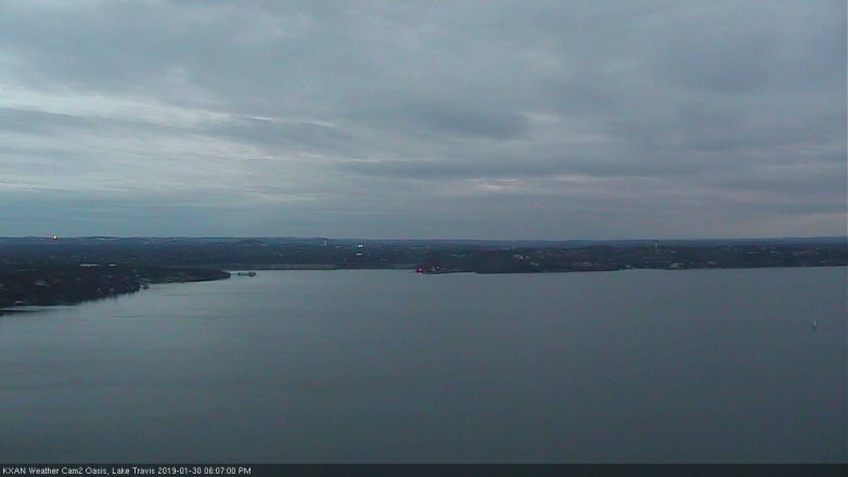Lake Travis webcam, January 30, 2019 5:10 PM CT
