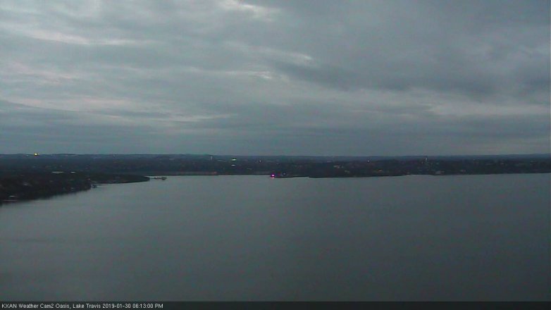 Lake Travis webcam, January 30, 2019 5:15 PM CT
