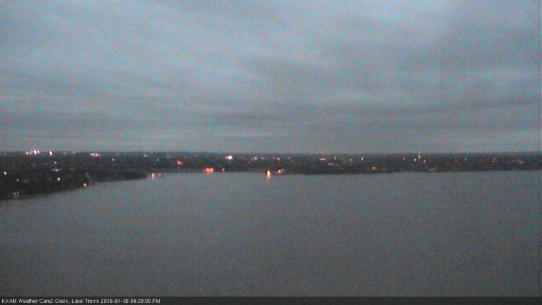 Lake Travis webcam, January 30, 2019 5:30 PM CT