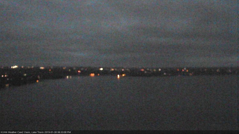 Lake Travis webcam, January 30, 2019 5:35 PM CT