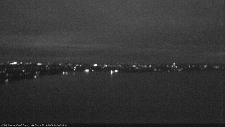 Lake Travis webcam, January 30, 2019 5:40 PM CT