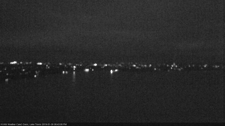 Lake Travis webcam, January 30, 2019 5:45 PM CT