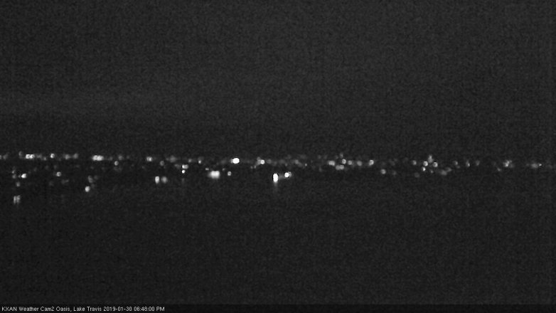 Lake Travis webcam, January 30, 2019 5:50 PM CT