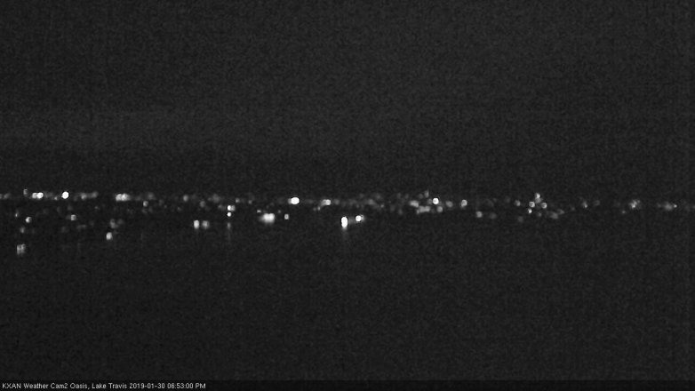 Lake Travis webcam, January 30, 2019 5:55 PM CT