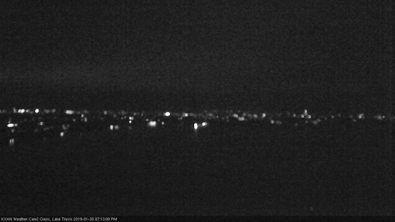 Lake Travis webcam, January 30, 2019 6:15 PM CT