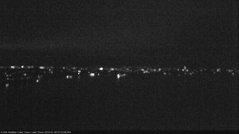 Lake Travis webcam, January 30, 2019 6:25 PM CT