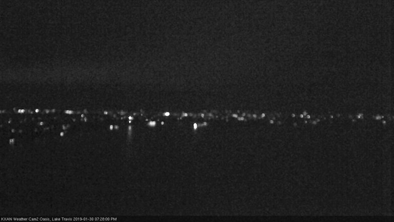 Lake Travis webcam, January 30, 2019 6:30 PM CT