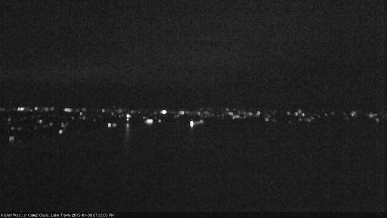 Lake Travis webcam, January 30, 2019 6:35 PM CT