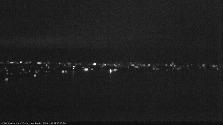 Lake Travis webcam, January 30, 2019 6:40 PM CT