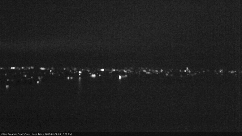 Lake Travis webcam, January 30, 2019 7:20 PM CT