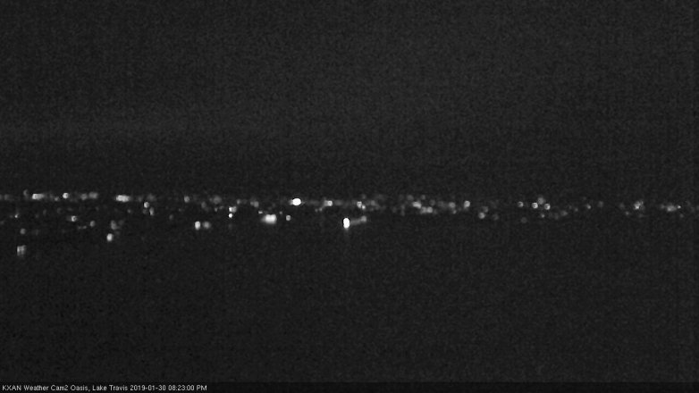 Lake Travis webcam, January 30, 2019 7:25 PM CT