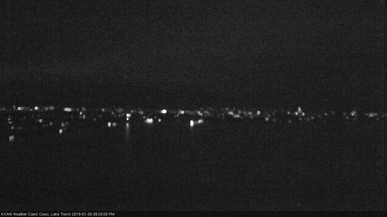 Lake Travis webcam, January 30, 2019 7:30 PM CT
