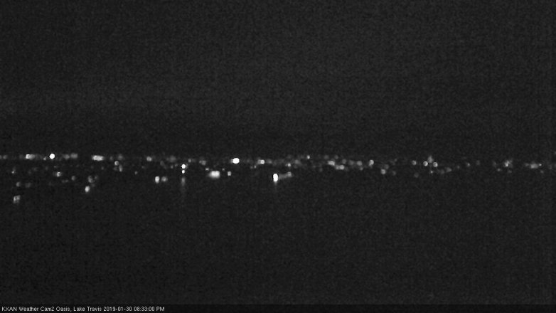 Lake Travis webcam, January 30, 2019 7:35 PM CT
