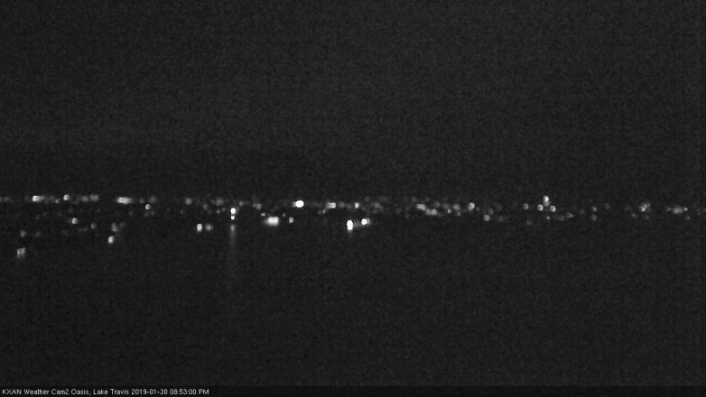 Lake Travis webcam, January 30, 2019 7:55 PM CT