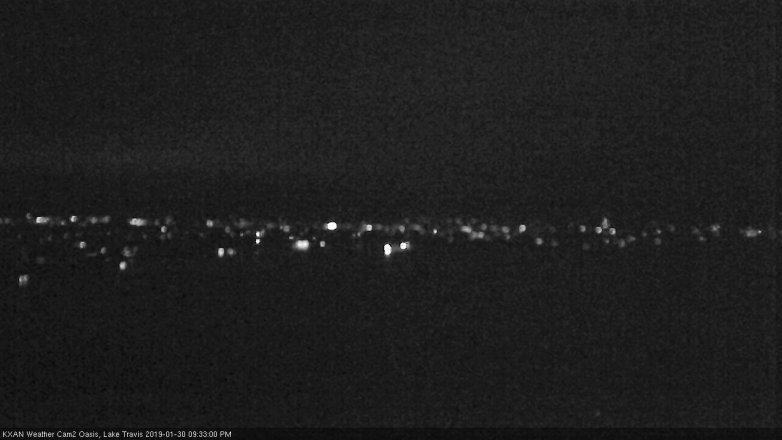 Lake Travis webcam, January 30, 2019 8:35 PM CT