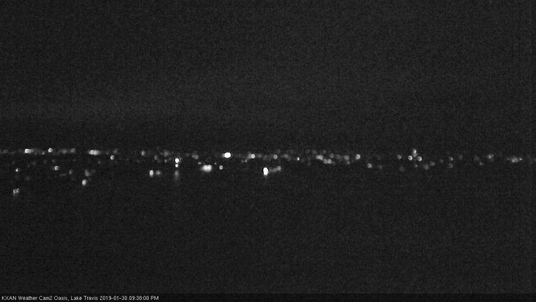 Lake Travis webcam, January 30, 2019 8:40 PM CT