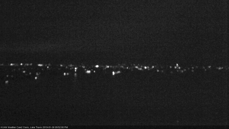 Lake Travis webcam, January 30, 2019 8:55 PM CT