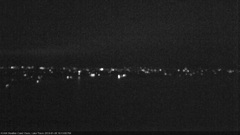 Lake Travis webcam, January 30, 2019 9:15 PM CT