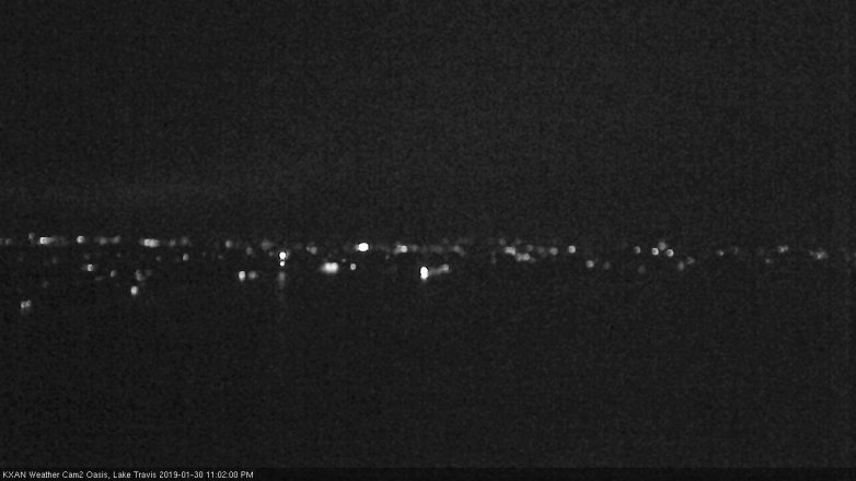 Lake Travis webcam, January 30, 2019 10:05 PM CT