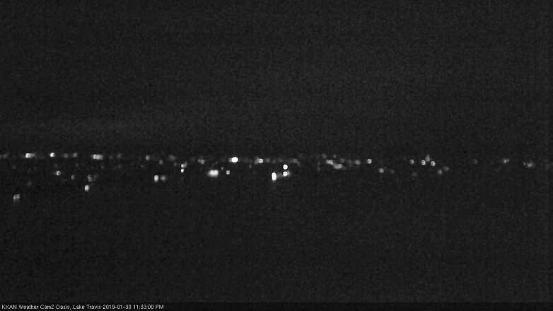 Lake Travis webcam, January 30, 2019 10:35 PM CT