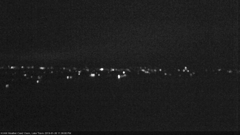 Lake Travis webcam, January 30, 2019 10:40 PM CT