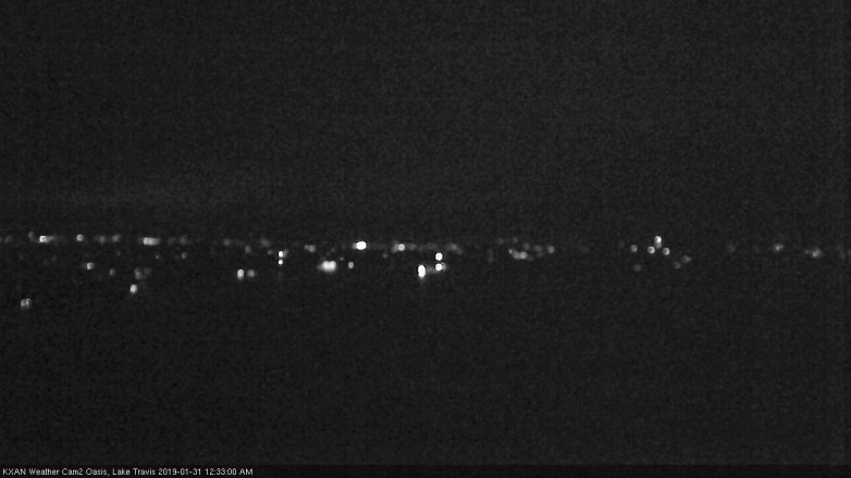 Lake Travis webcam, January 30, 2019 11:35 PM CT