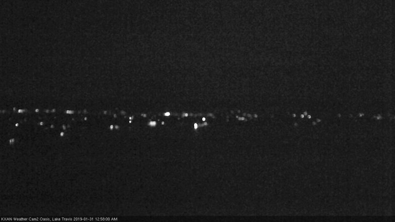 Lake Travis webcam, January 30, 2019 12:00 AM CT