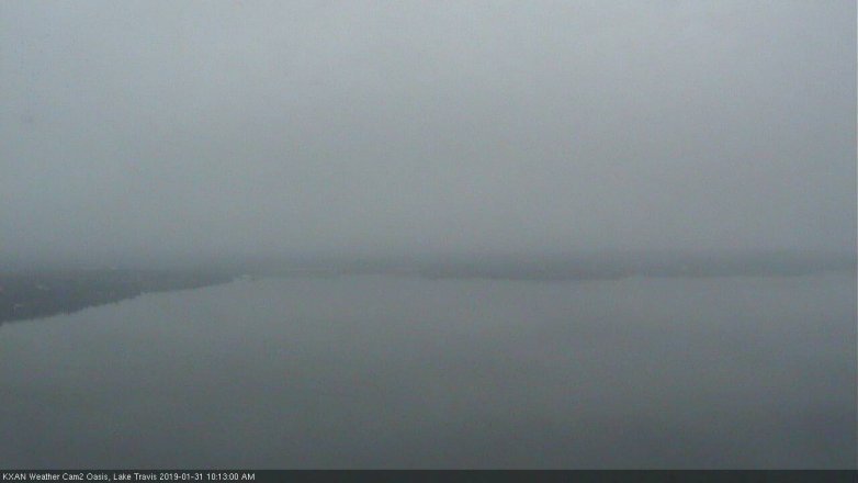 Lake Travis webcam, January 31, 2019 9:15 AM CT