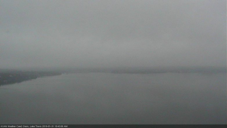 Lake Travis webcam, January 31, 2019 9:45 AM CT