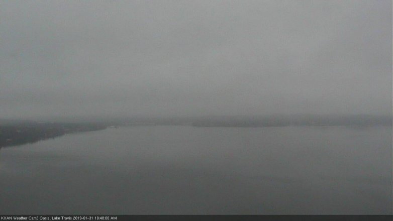 Lake Travis webcam, January 31, 2019 9:50 AM CT