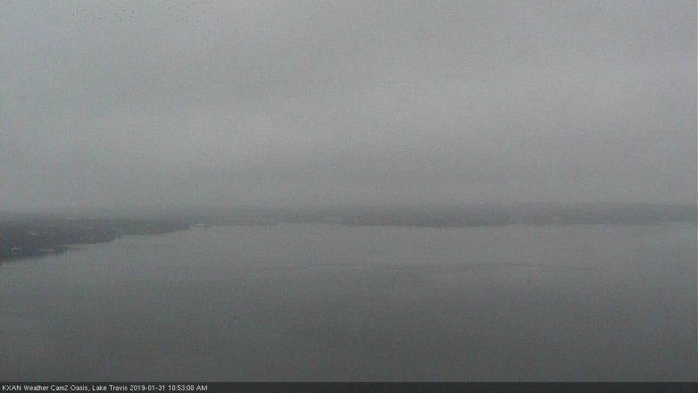 Lake Travis webcam, January 31, 2019 9:55 AM CT