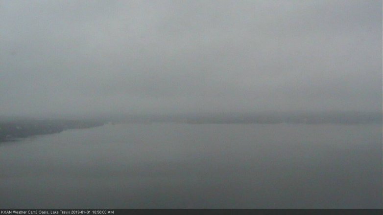 Lake Travis webcam, January 31, 2019 10:00 AM CT