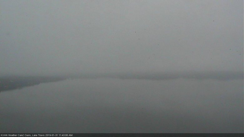 Lake Travis webcam, January 31, 2019 10:45 AM CT