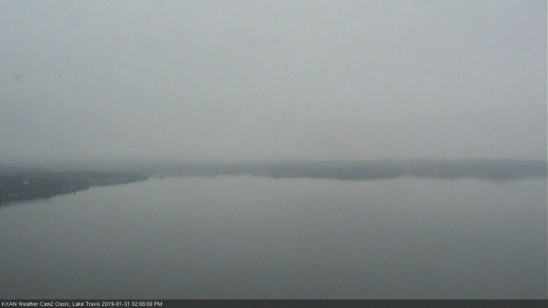 Lake Travis webcam, January 31, 2019 1:10 PM CT