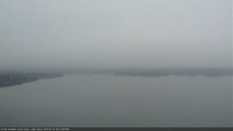 Lake Travis webcam, January 31, 2019 1:15 PM CT