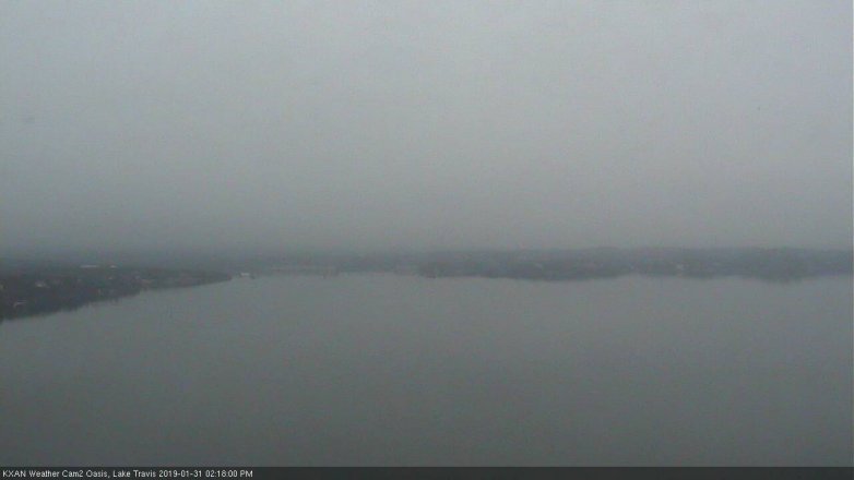 Lake Travis webcam, January 31, 2019 1:20 PM CT
