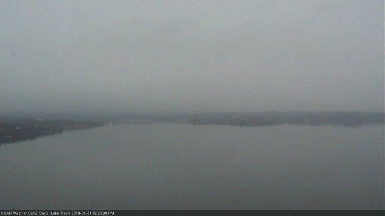 Lake Travis webcam, January 31, 2019 1:25 PM CT