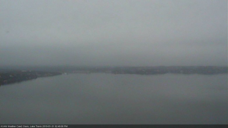 Lake Travis webcam, January 31, 2019 1:50 PM CT