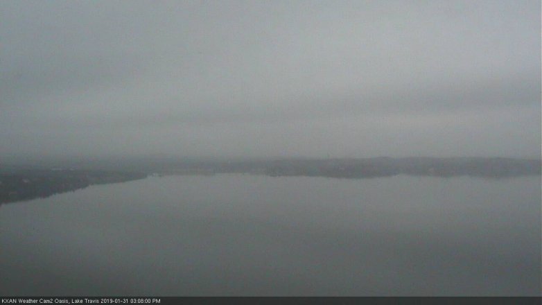 Lake Travis webcam, January 31, 2019 2:10 PM CT