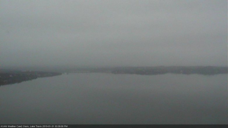 Lake Travis webcam, January 31, 2019 2:40 PM CT