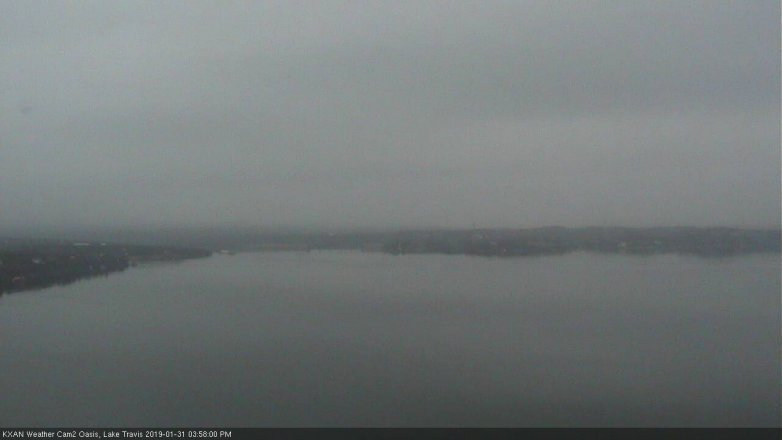 Lake Travis webcam, January 31, 2019 3:00 PM CT