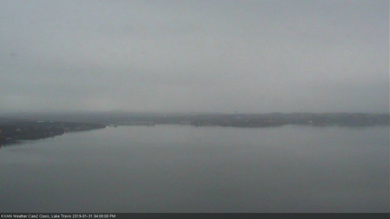 Lake Travis webcam, January 31, 2019 3:10 PM CT
