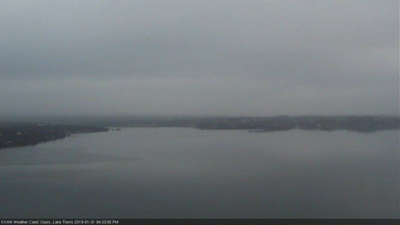 Lake Travis webcam, January 31, 2019 3:35 PM CT