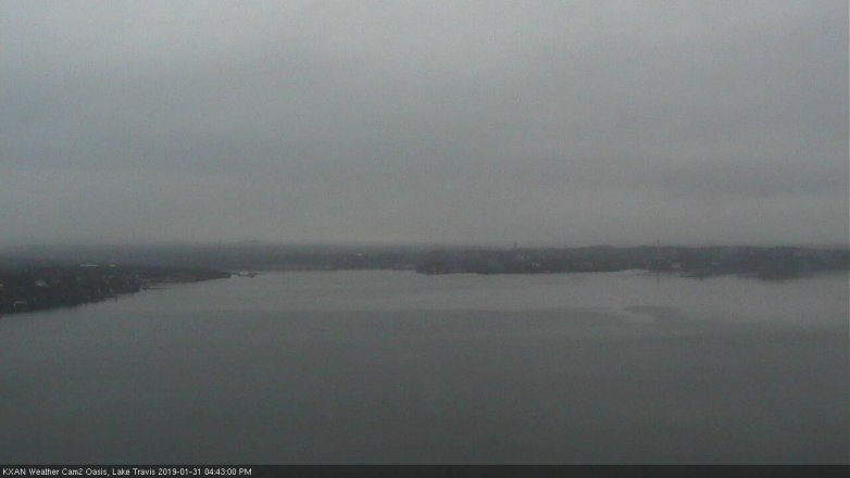 Lake Travis webcam, January 31, 2019 3:45 PM CT